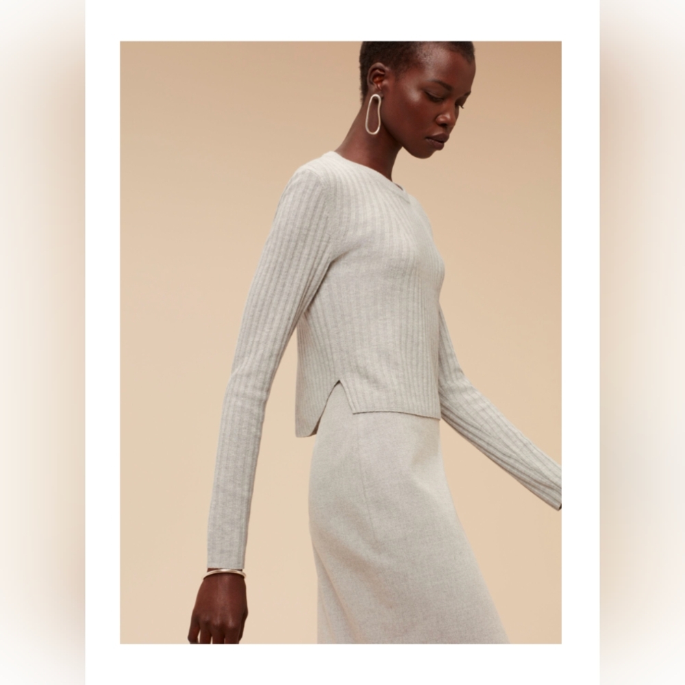 Babaton Nathaniel Light Grey Sweater